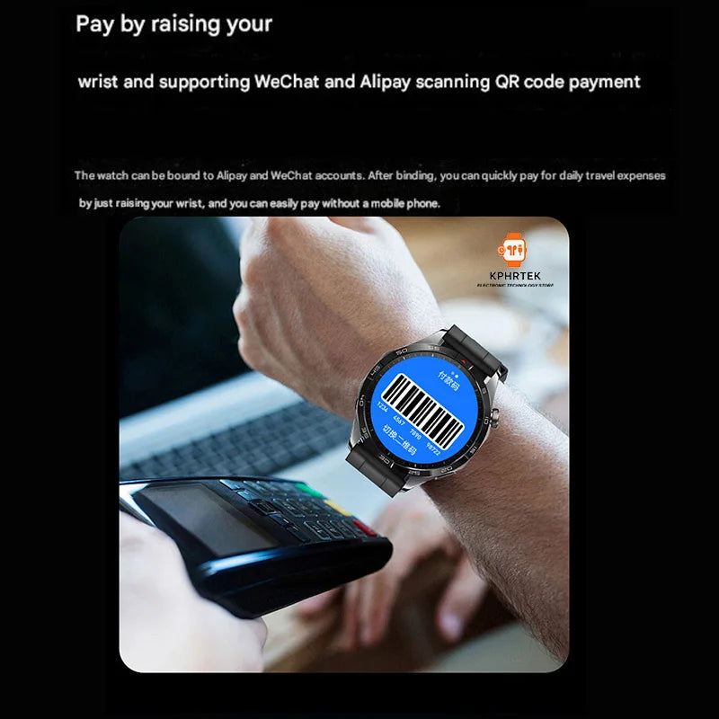Popular V20PRO round screen smart bracelet GT5 true rate waterproof NFC dual payment AI multi-function smart watch