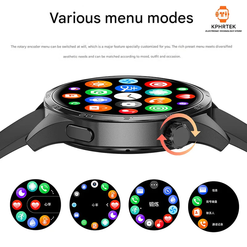 Popular V20PRO round screen smart bracelet GT5 true rate waterproof NFC dual payment AI multi-function smart watch
