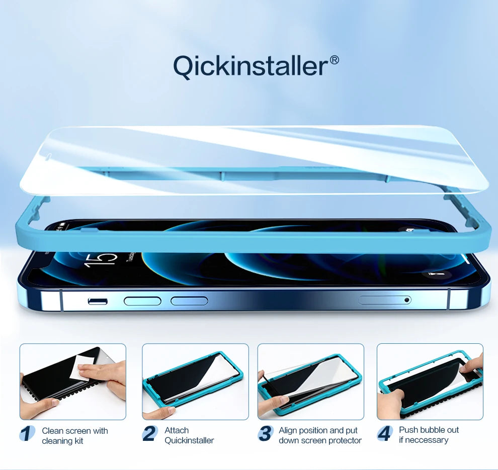 SmartDevil Screen Protector for iPhone 17 Pro Max 17 Air 17 16 Pro Max 15 14 13 15Pro Tempered Glass Non-full Cover Front Film