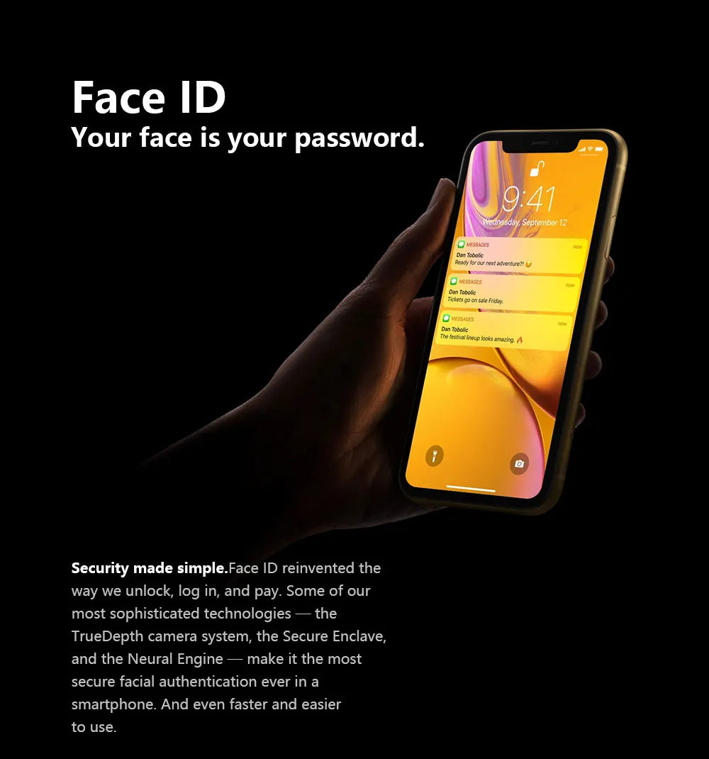 Apple iPhone XR Original 6.1" Liquid Retina IPS LCD RAM 3GB ROM 64GB/128GB/256GB 4G LTE IOS A12 Bionic Face ID Genuine Cellphone