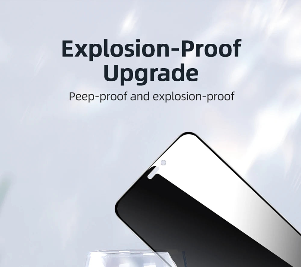 Joyroom Private Glass For iphone 17 16 15 14 ProMax Screen Protector Anti-spy Tempered Glass For iPhone Privacy Screen Protector