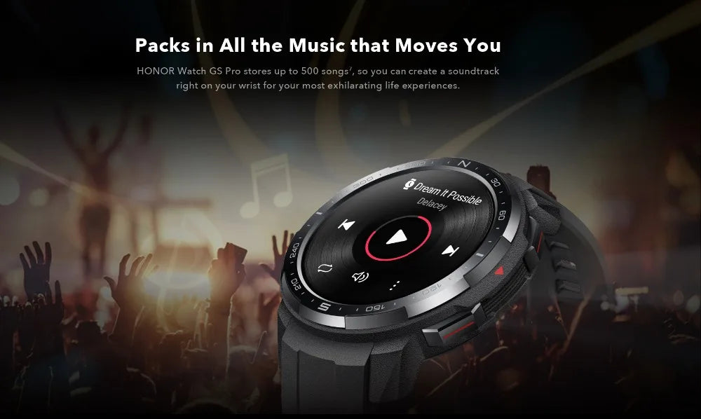 Original Honor Watch GS Pro Smart Watch SpO2 Smartwatch Heart Rate Monitoring Bluetooth Call 5ATM Sports Watch for Men