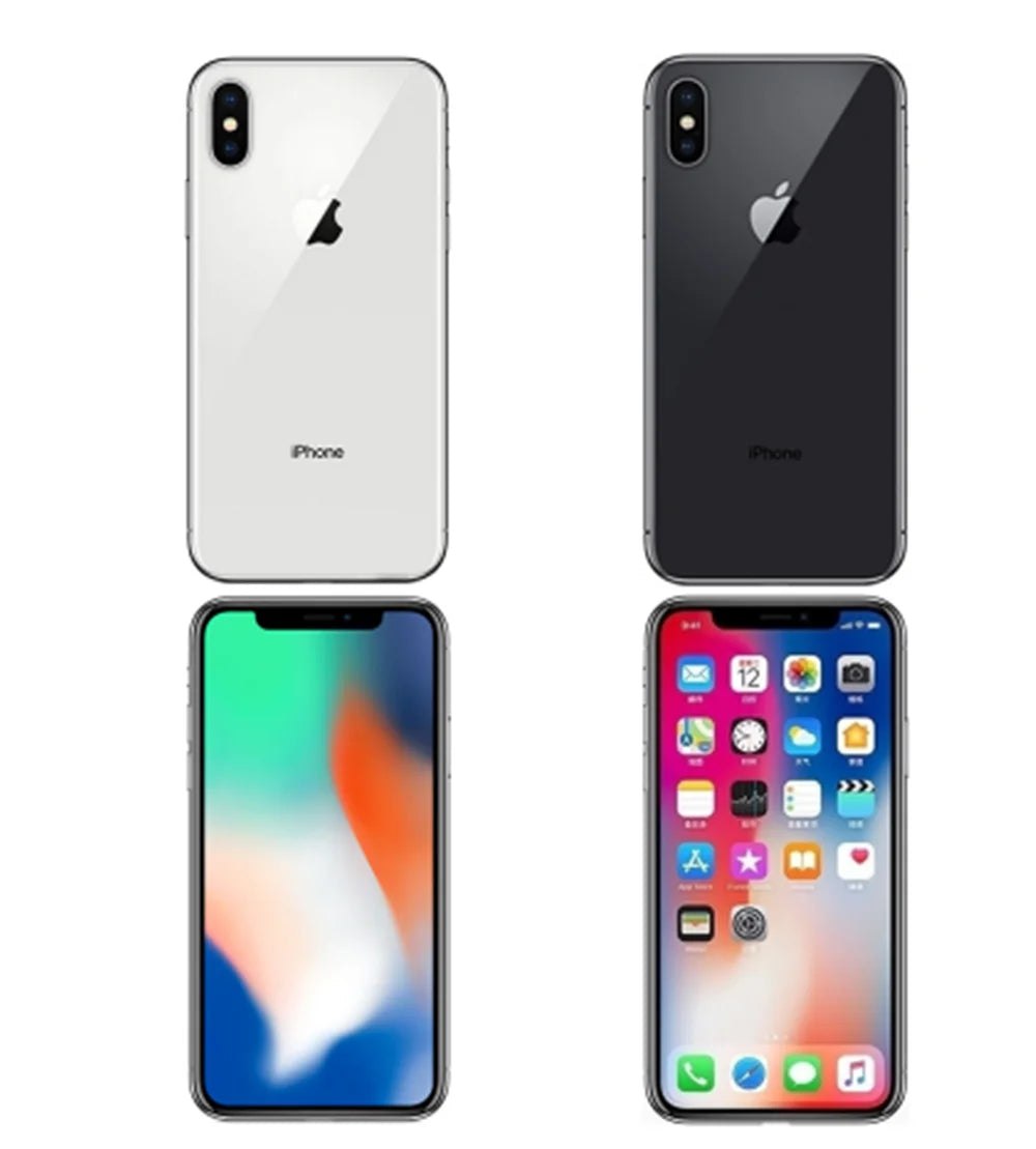 Apple iPhone X 5.8" Original OLED Screen RAM 3GB ROM 64/256GB Face ID A11 Bionic 4G LTE 12MP IOS Unlocked Genuine