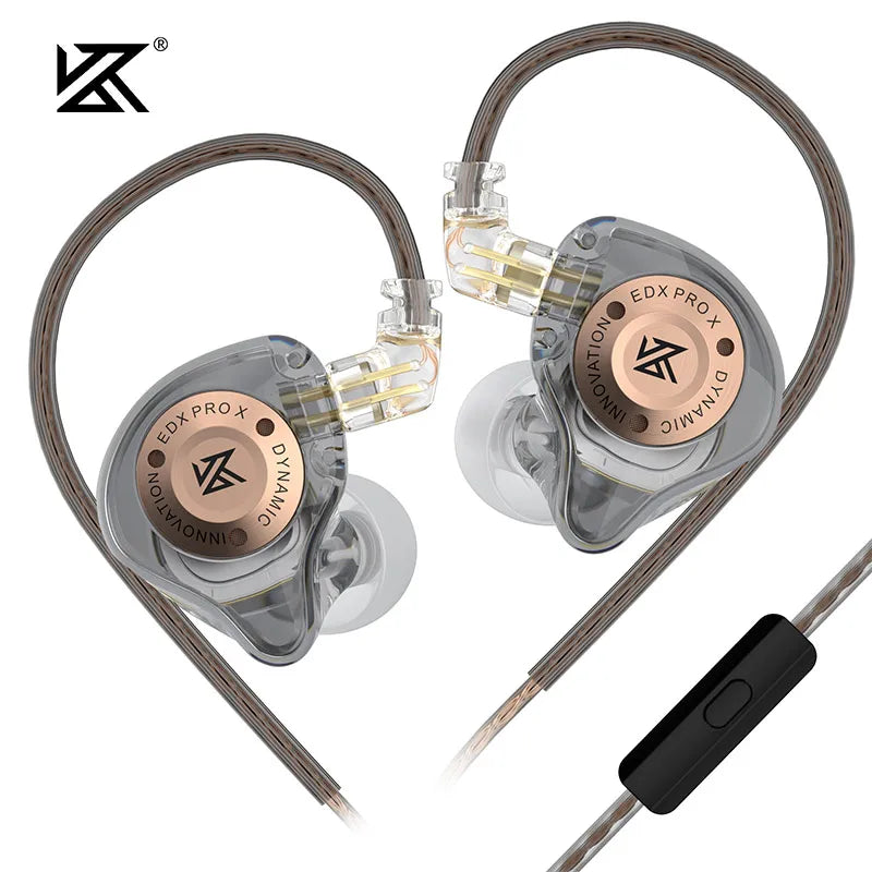 KZ EDX PRO X In Ear Dynamic Drive Earphone HIFI Bass Music Earbud Sport Noise Cancelling Headset ZSN ZST ZS10 pro x C12 CRA - Universal Market