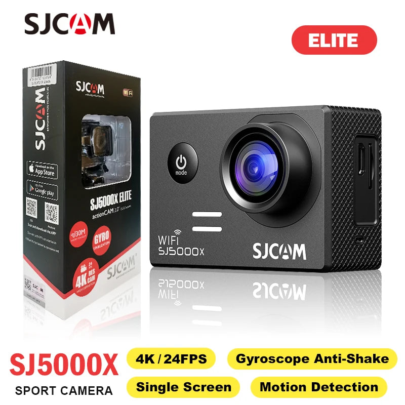 SJCAM SJ5000X Elite Action Camera 4K FHD Video 30M Waterproof 2.4G WiFi Action Original Camera Sports Camera Bicycle Helmet