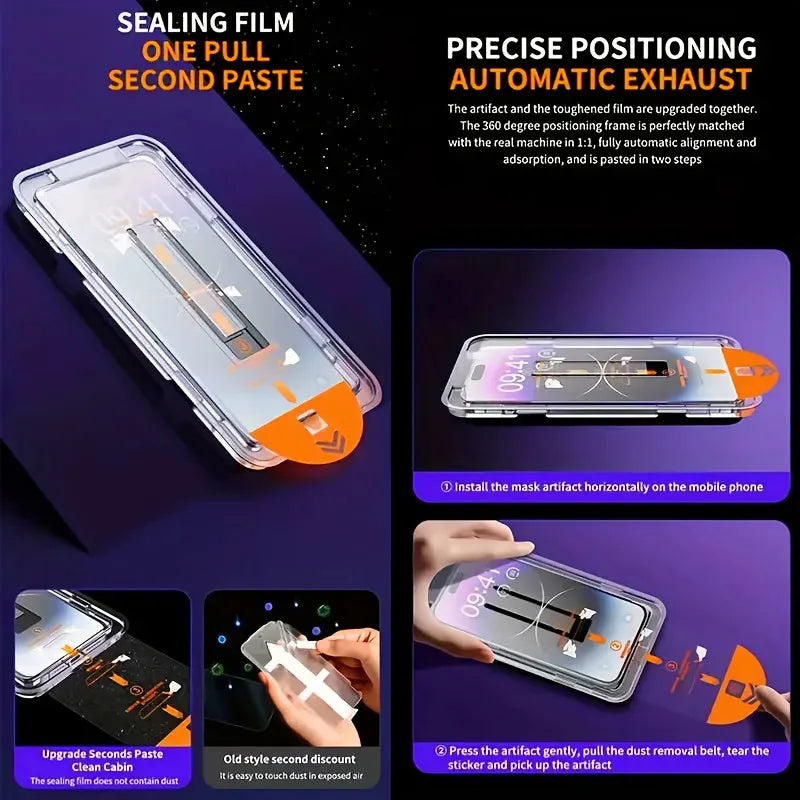 2/3/4Pcs For iPhone 17 Pro Max Tempered Glass For iPhone 17 Air 16 17 Pro Max Screen Protector Full Cover Glue Protective Glass