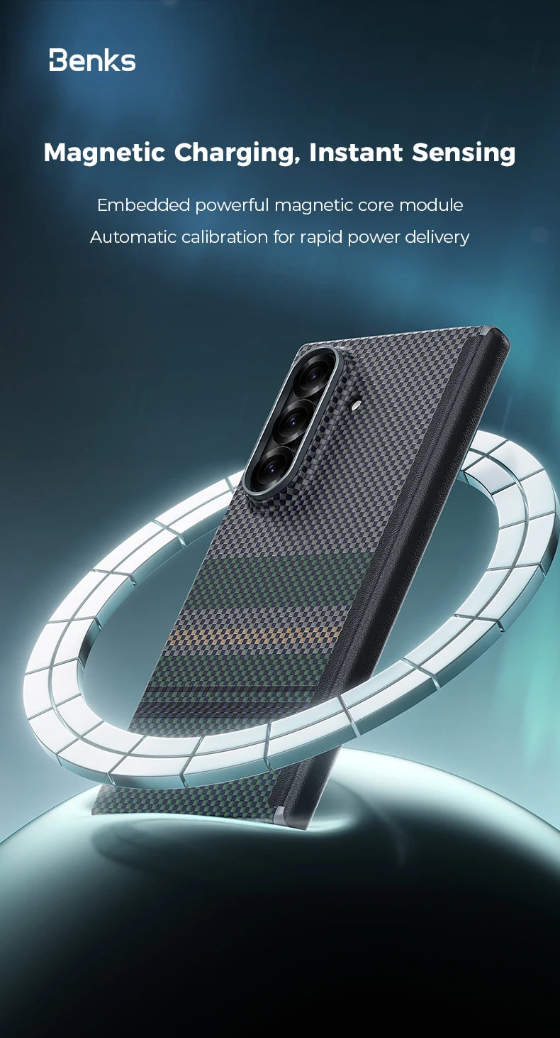 Benks Aurora ArmorAir Kevlar front and rear case protective cover+GlassWarrior AR screen protector for Samsung Galaxy Z Fold 7