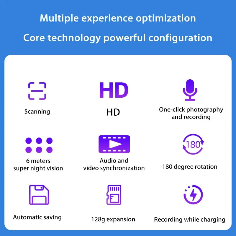 Surveillance Camera Wifi Wireless Remote Home High-Definition Infrared Night Vision Pet Cylinder 180 Degree Rotation Camera