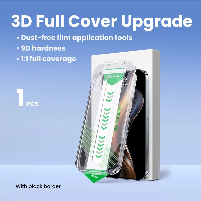UGREEN Dust-free Screen Protector For iPhone 16 Pro Max Tempered Glass For iPhone 16 Pro Screen Protectors 15Pro Plus Film