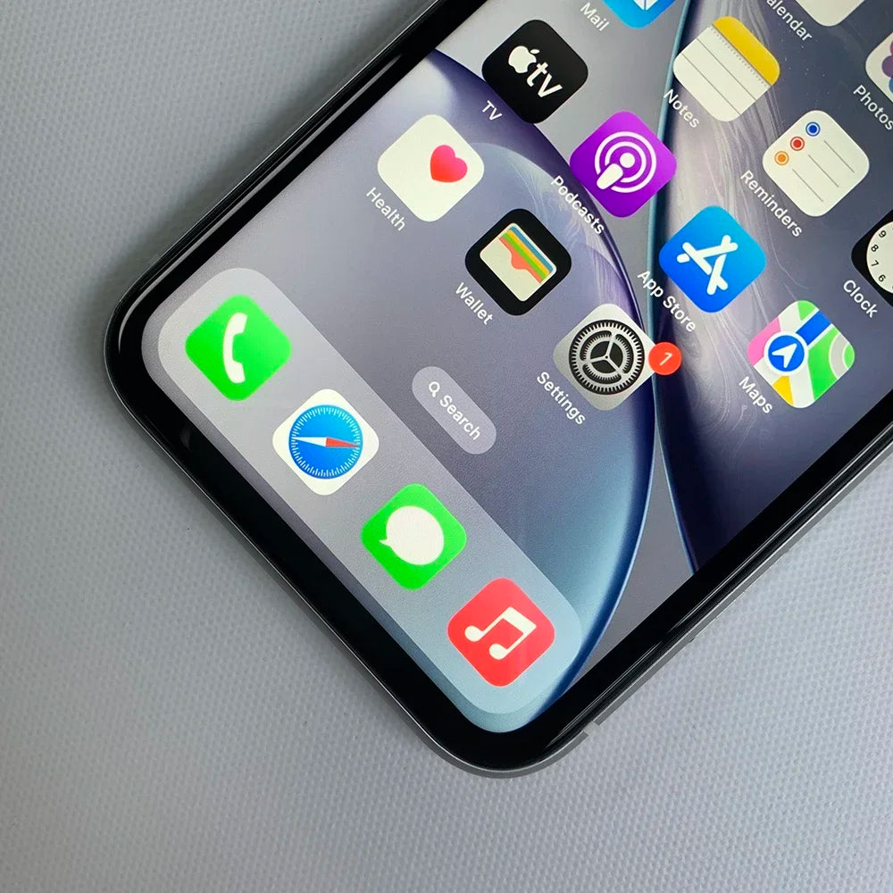 Unlocked Original Apple iPhone XR 64/128/256GB ROM, 3GB RAM, iOS, A12 Bionic Hexa-Core, 6.1'' Display, 12MP Single Camera xr