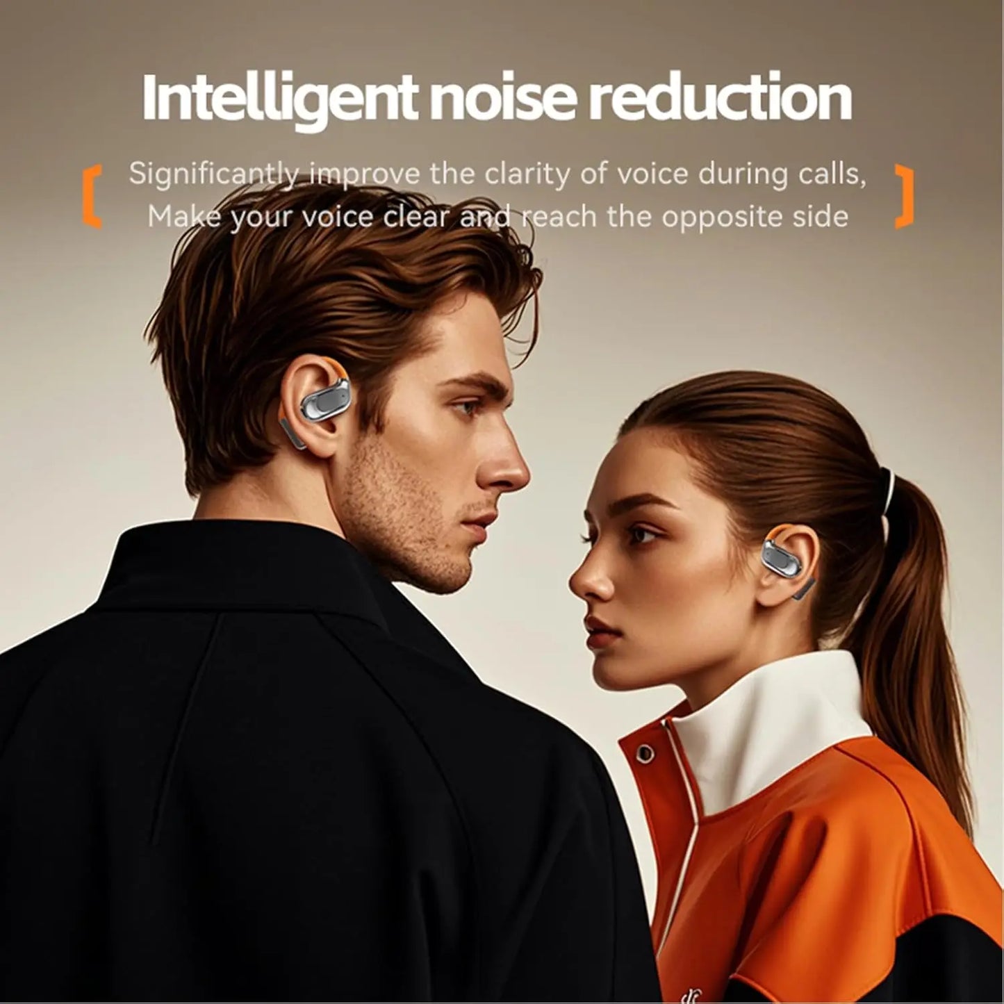 AI Translator Clip-on Headphones 144 Languages Real Time Two-Way Translation Earphones Stereo Sound Wireless Bluetooth Headsets - Universal Market