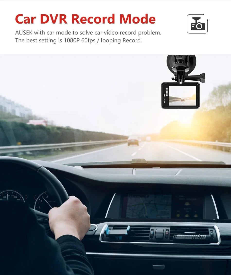 2" IPS Dual Screen Action Camera 5K 30FPS 4K 60FPS 48MP EIS Video With Optional Filter Lens 1080P Webcam Vlog WiFi Sports Cam