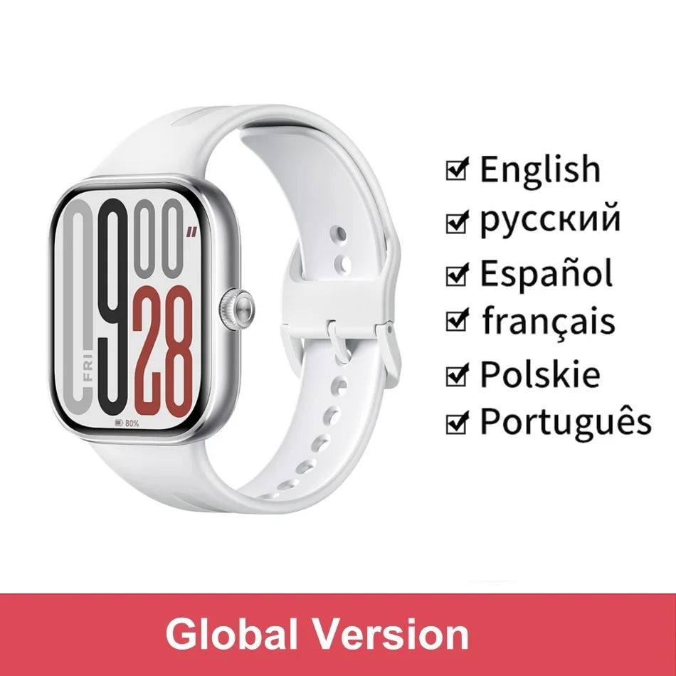 Global Version Xiaomi Redmi Watch 5 Bluetooth Calling Ultra-large 2.07" Square AMOLED Display 24 Days Battery Built-in GNSS 5ATM