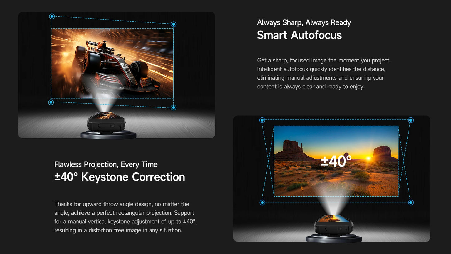 Ulefone Armor 34 Pro 5G AI 25500mAh Rugged Phone Smartphone Android 15 32GB+512GB Built-in DLP Projector 6.95" NFC Mobile Phone