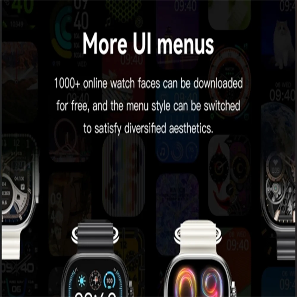 Microwear Smart Watch Ultra 4 Pro Series 10 49mm Gesture Answer ChatGPT NFC Compass Waterproof Sport Smartwatch For Android ios