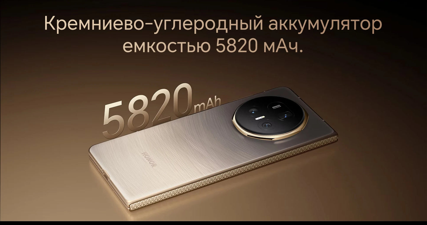 RU Express HONOR Magic V5 Global Version 5G Foldable LTPO OLED 120Hz Display 7.92" 50MP Cameras Snapdragon 8 Elite 5820mAh 66W