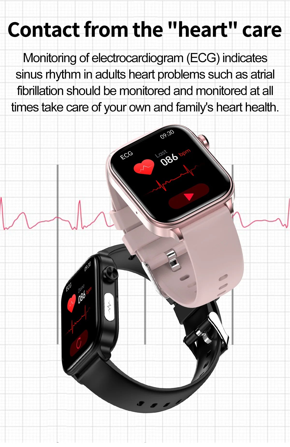 AI Diagnostic Detector Smart Watch Women Blood Lipid and Uric Acid Body Composition Test Women Menstrual Health Tracker 2025 New