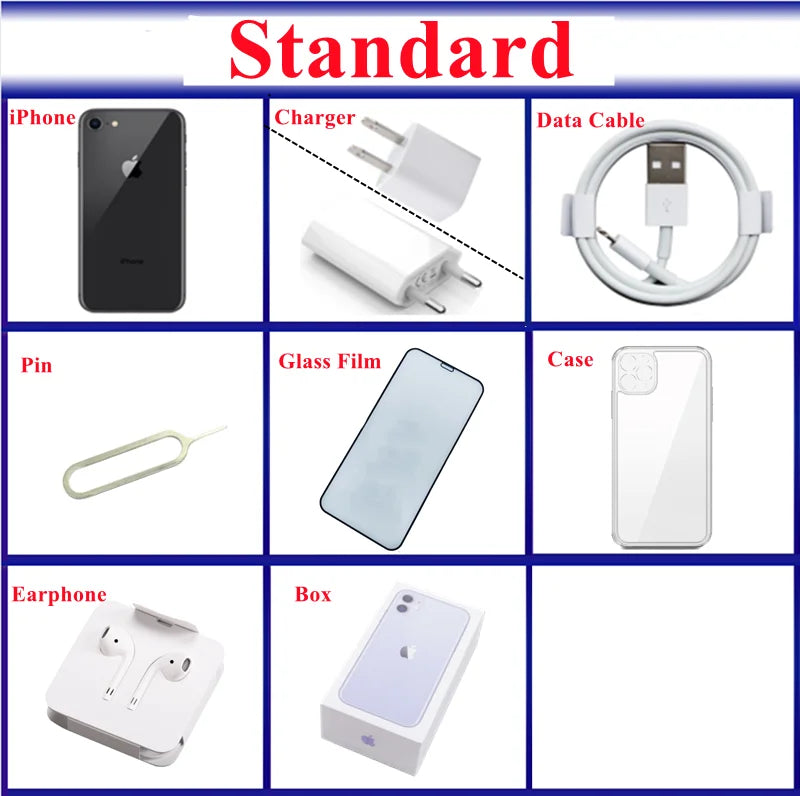 Apple iPhone 11 64/128/256GB ROM 6.1" Original Liquid Retina IPS LCD Face ID A13 IOS Genuine iPhone11 Unlocked 4G LTE Cellphone - Universal Market