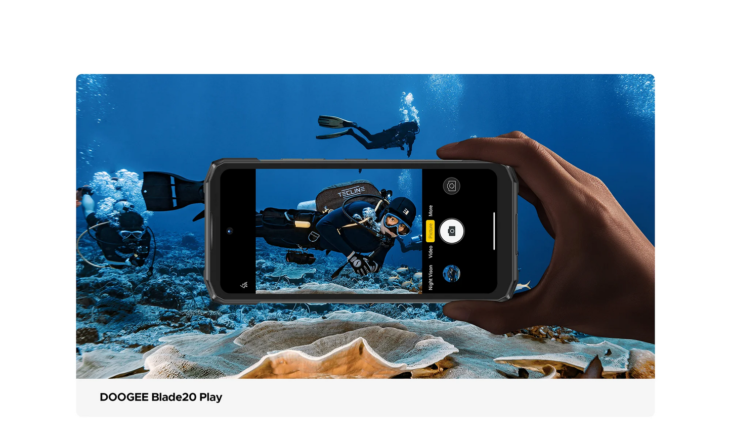 DOOGEE Blade20 Play 5G Rugged Smartphone Android 15 Gemini Al 10300mAh Battery 6.6'' Display AI Camera Mobile phone