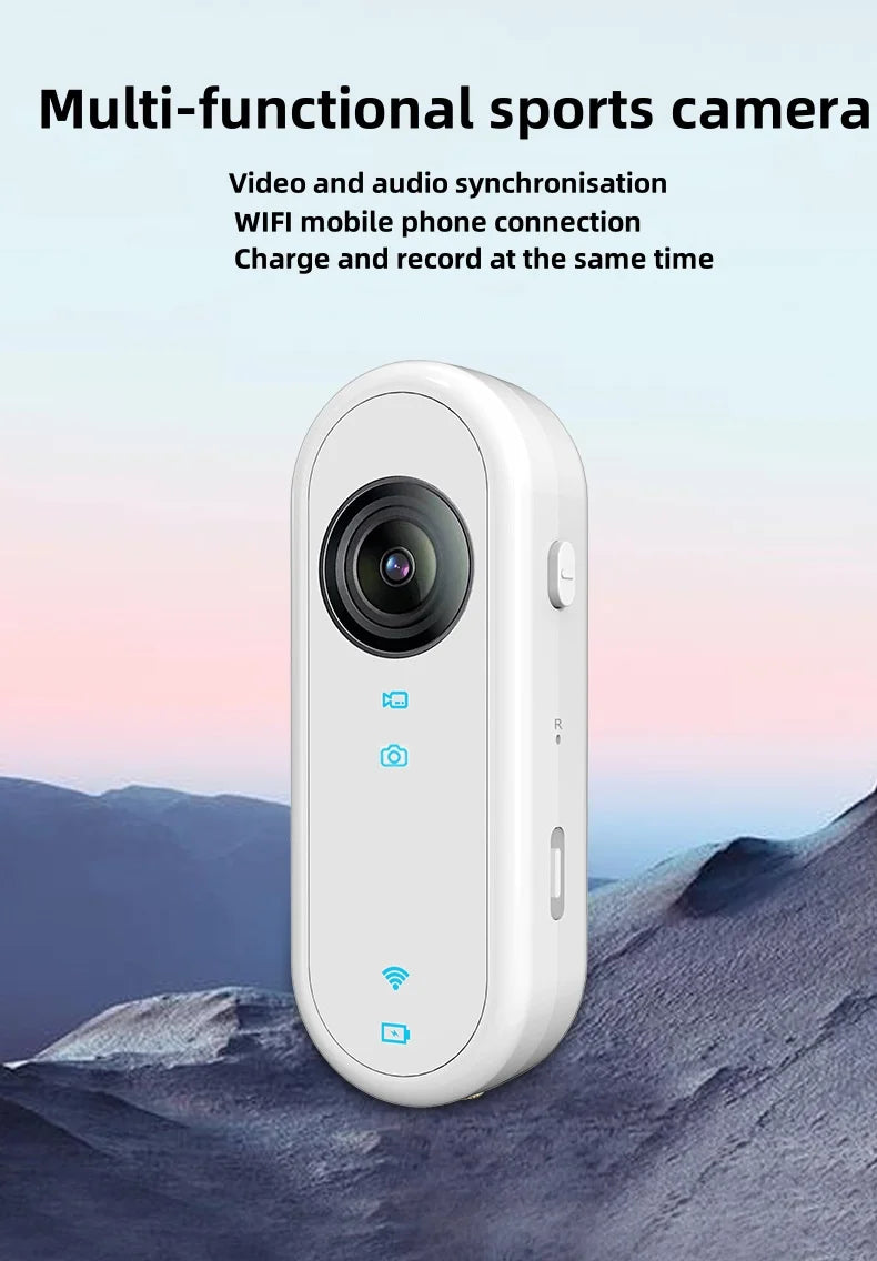 1080P HD Outdoor Sports Camera Anti-shake Waterproof WiFi Action Camera Long Battery Life Hands-Free 120° Wide-angle 1080P