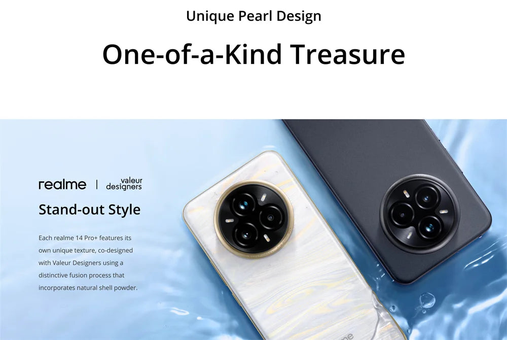Unlocked realme 14 Pro Plus 5G NFC Snapdragon 7s Gen 3 50MP 3X Periscope OIS Camera 6.83" Curved Screen 6000mAh Battery IP69