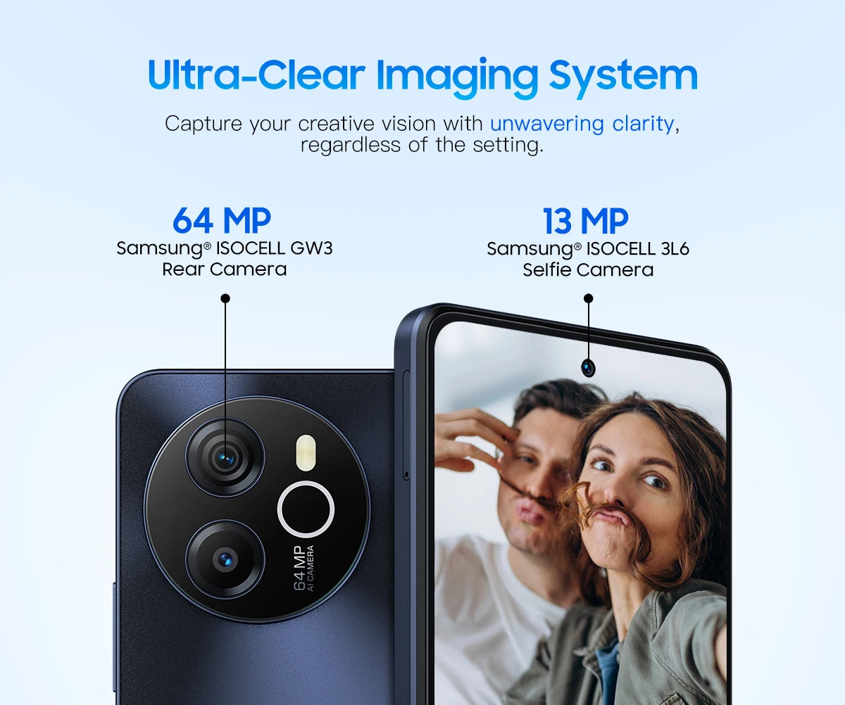 Blackview SHARK 8 Smartphone Android13 G99 Mobile Phone 6.78'' 120Hz 2.4K Display 16 (8+8) GB RAM 256GB ROM 64MP Cameras Phones
