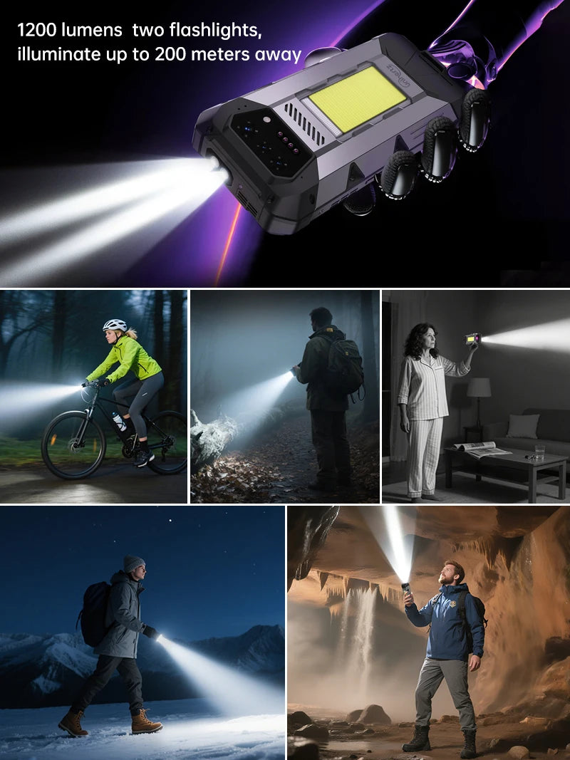 Unihertz 8849 Hike Smartphone Android 14 With 200 Meter Flashlight LED 23800mAh 24GB 512GB Dual Speaker Helio G200 IP68/IP69K 4G