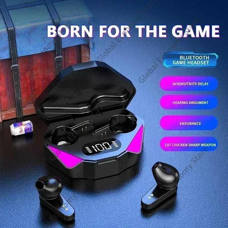 X15 TWS Gaming Earbuds Wireless Bluetooth Earphones With Mic Bass Audio Sound Positioning 9D Stereo Music HiFi Headset For Gamer - Universal Market