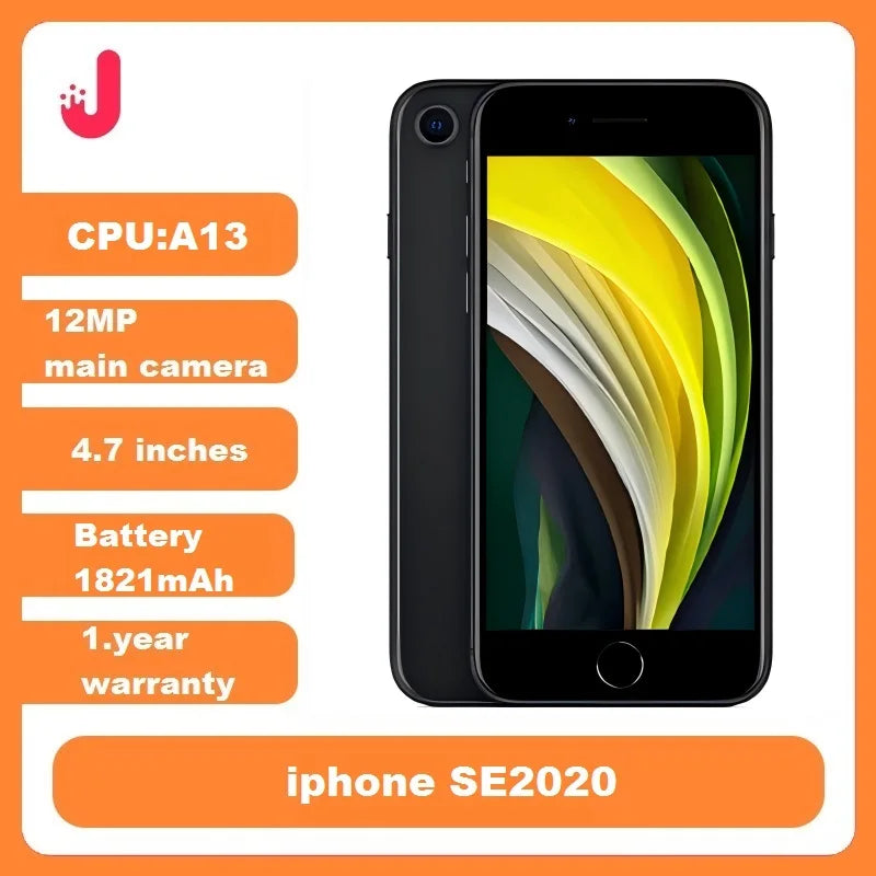 Unlocked Original iPhone SE2 4.7 inch A13 3G. RAM. 64GB/128GB ROM iphone se2020 cellphone