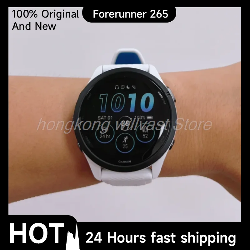 Garmin Forerunner 265 Sports Watch Outdoor GPS Running Fitness Marathon Swimming Heart Rate Blood Oxygen Monitoring