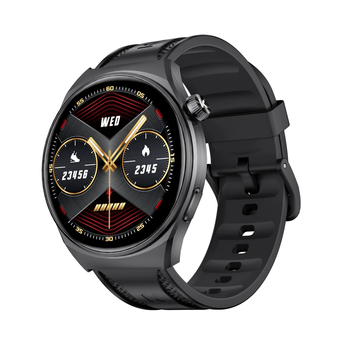 KUMI GW6 Smart Watch with ChatGPT AI Assistant, 1.43" AMOLED Display, Bluetooth Call, 100+ Faces, Fitness Tracker, Waterproof