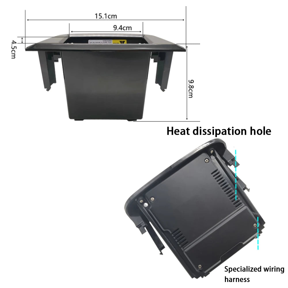 Car Wireless Mobile Phone Charger Center Console Storage QI 18W iPhone fast charge for Porsche Cayenne E3 2019–2025