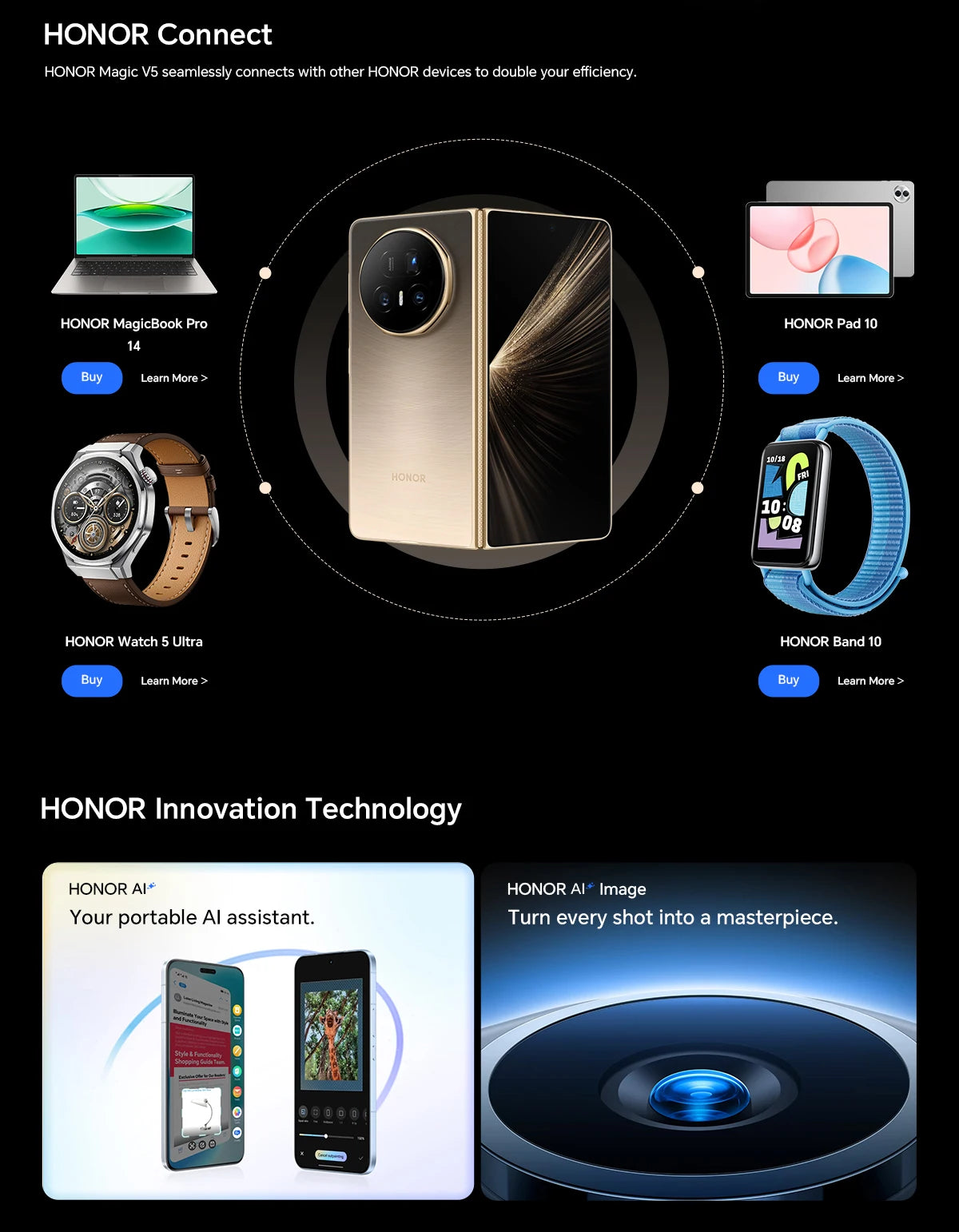 Global Version HONOR Magic V5 5G 16GB+512GB Foldable OLED Screen Snapdragon 8 Elite 5820 mAh Battery 50W Wireless SuperCharge