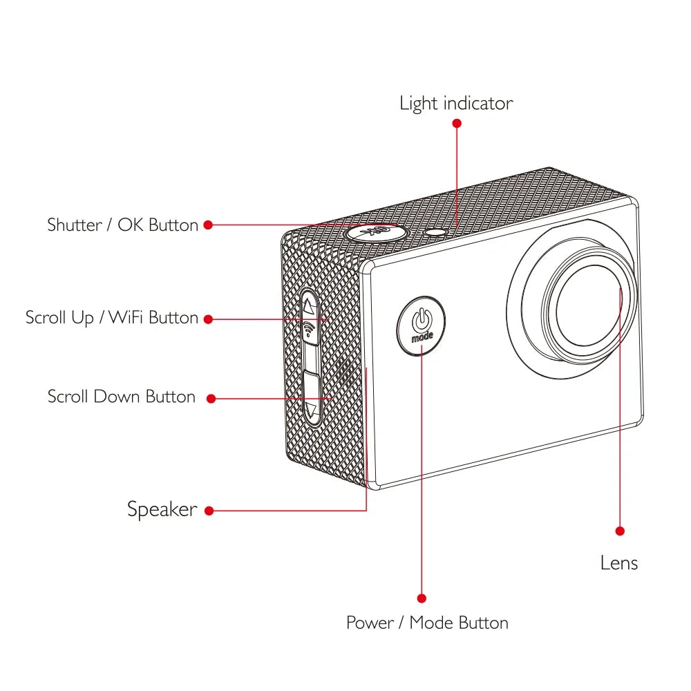 SJCAM SJ4000 Air Action Camera with 4K Video 30M Waterproof 2.4G WiFi Sports Camera Action Cam Sports Camera bicycle motorcycles