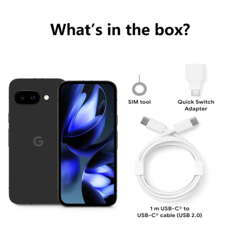 Brand New Google Pixel 9a 6.3" 1080 x 2424 pOLED 120Hz 5100mAh Wired Google Tensor G4 Titan M2 8G RAM 128 / 256G Smartphone