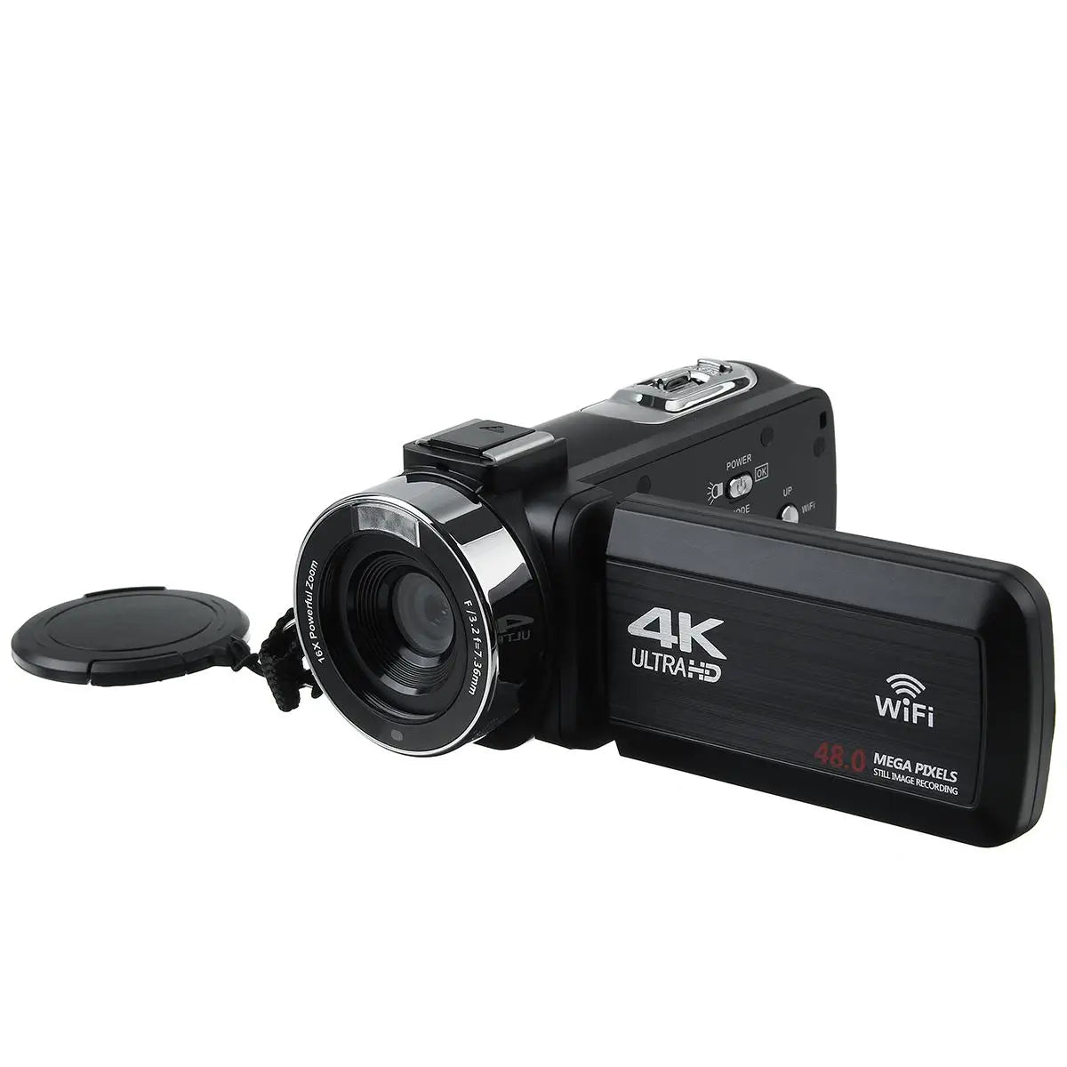 4K Ultra HD Video Camera 30MP WiFi DV Camcorder Digital Video Camera 270 Degree Rotation Touch Screen 16X Digital Zoom Camera