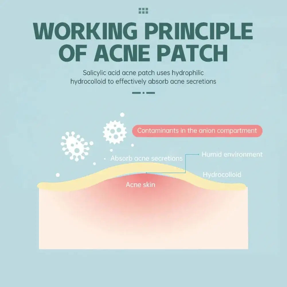 35/40Pcs Colorful Cute Star Heart Shaped Acne Treatment Sticker Invisible Acne Cover Pimple Patch Skin Care