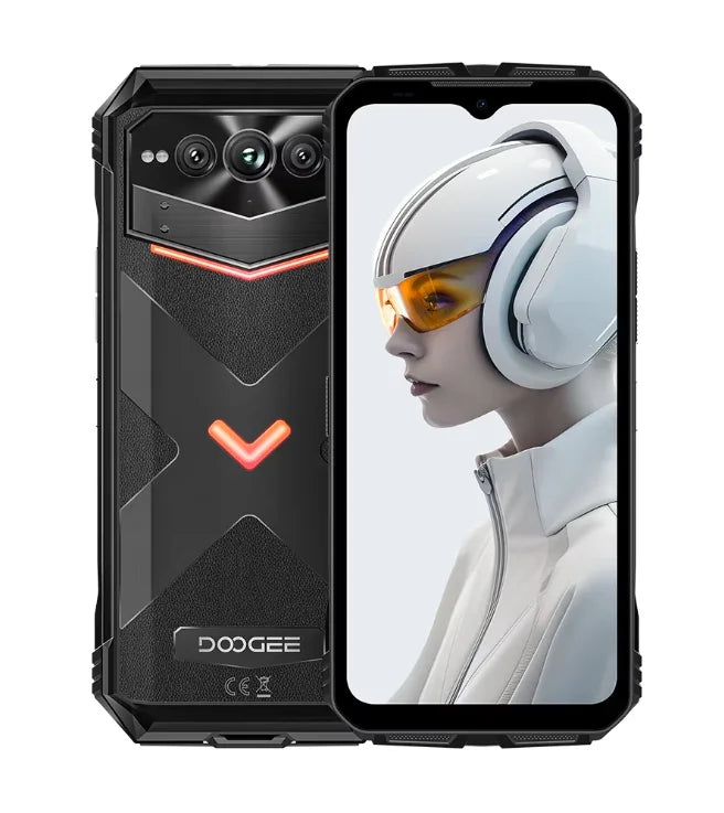 DOOGEE V Max Plus Rugged Phone 22000mAh 36GB(16+20) 512GB 200MP Camera Phone 6.58" 120Hz Dimensity 7050 Android14