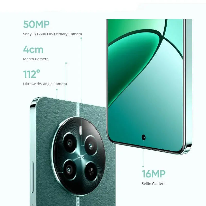 OPPO Realme 12+ 5G Smartphone Global firmware Unlocked realme 5.0 12GB 256GB 5000mAh realme UI 5.0 camera 50MP+16MP Used Phone