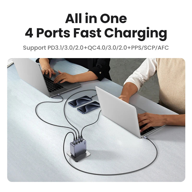 UGREEN 160W GaN Charger PD3.1 Type C QC4.0 3.0 Quick Charge For Macbook Pro Laptop USB Fast Charger For iPhone 17 Xiaomi Tablet