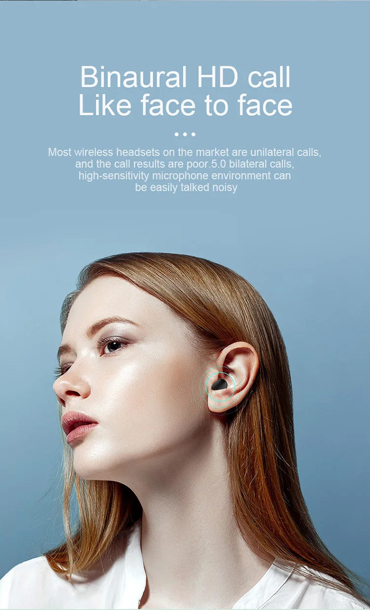Original A6S TWS Headset Wireless Earphones Bluetooth Headphones Sport Stereo Fone Bluetooth Earbuds for Xiaomi Huawei iPhone - Universal Market