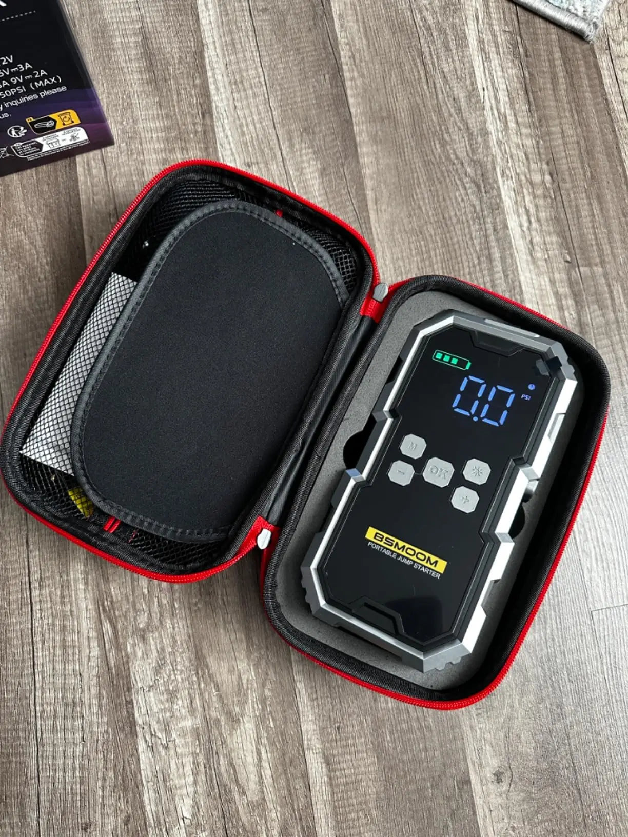2025 New 4 in 1 Multi-Functional 12V Car Jump Starter 6000A 21800mAh Power Bank With Air Compressor, LED Light, and USB Charger