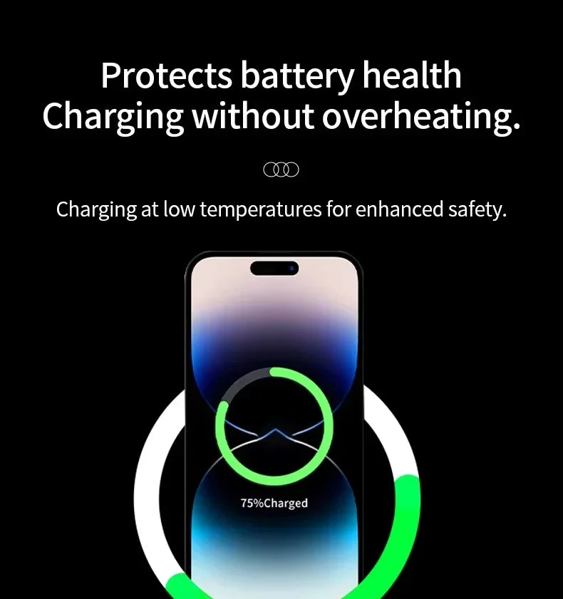2025 New Automatic Touch Magnetic Multi-function 3 in 1 Wireless Charger for Iphone 16 15 14 13 Pro Max Iwatch Airpods Charger