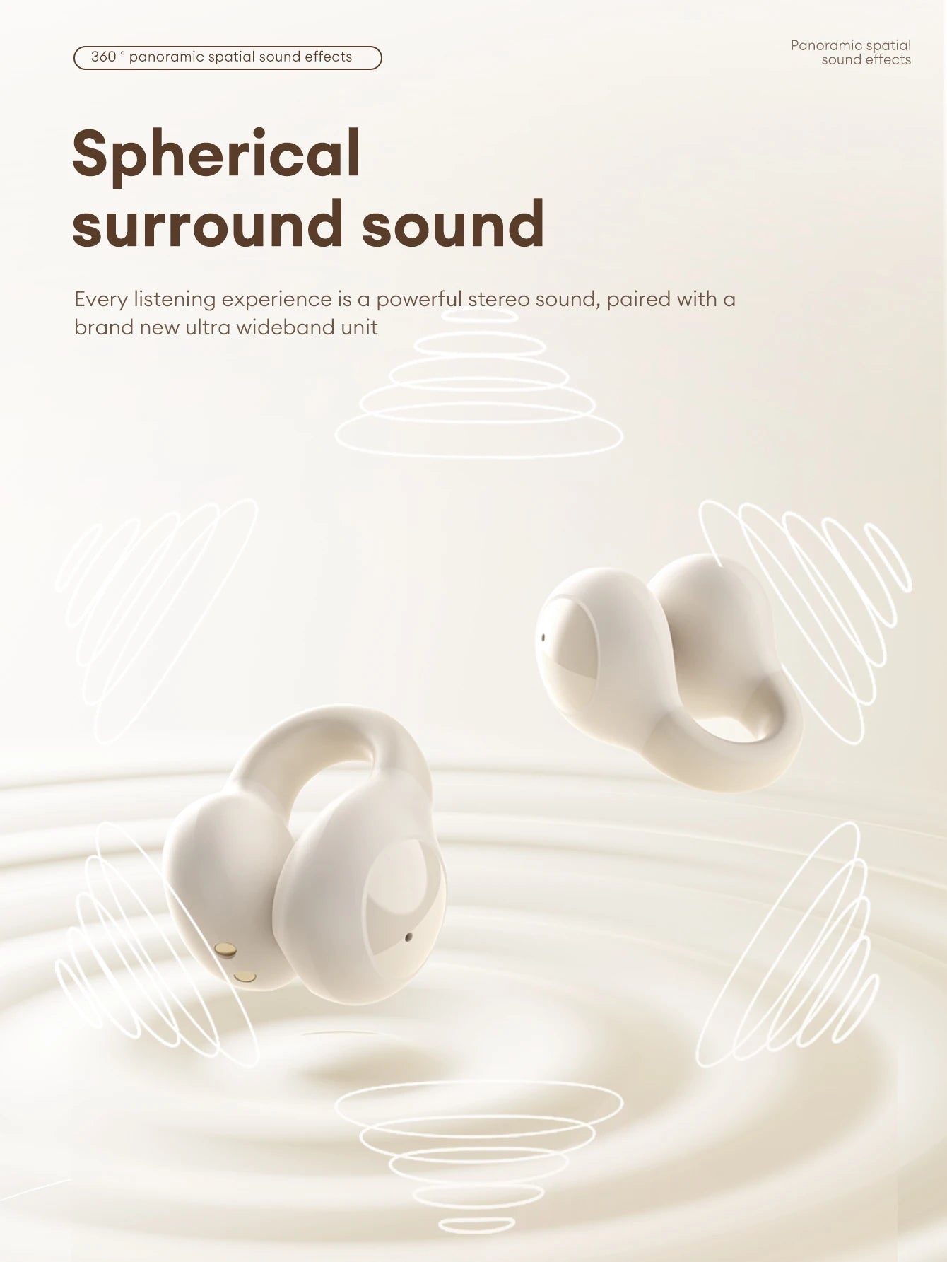 Lenovo LP25 OWS Bluetooth 5.4 Wireless Earphone Long Battery Life Headset Noise Canceling Gaming Headphones HIFI Stereo With Mic - Universal Market