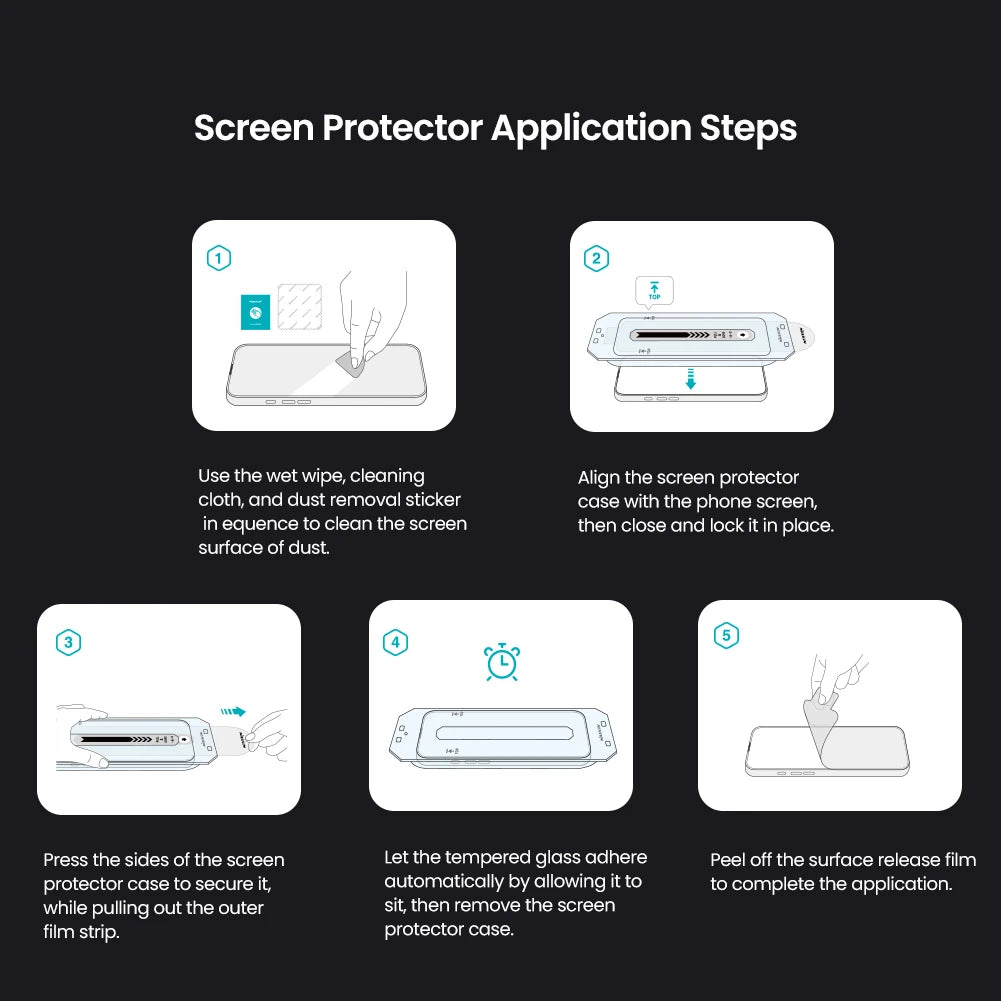 Nillkin for iPhone 16 Pro Max 16 Pro 16 Plus H+PRO Anti-Explosion Tempered Glass Phone Screen Protector with film sticking tool