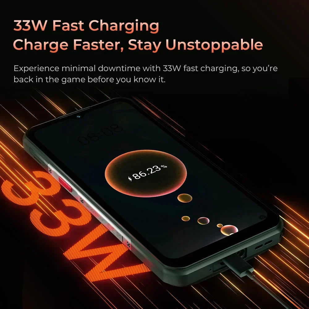 Oukitel WP55 Pro 5G Rugged Smartphone Android 15.0 New 6.6" Product Global Version 48GB(16+32) +512GB 108MP Cell Mobile Phone