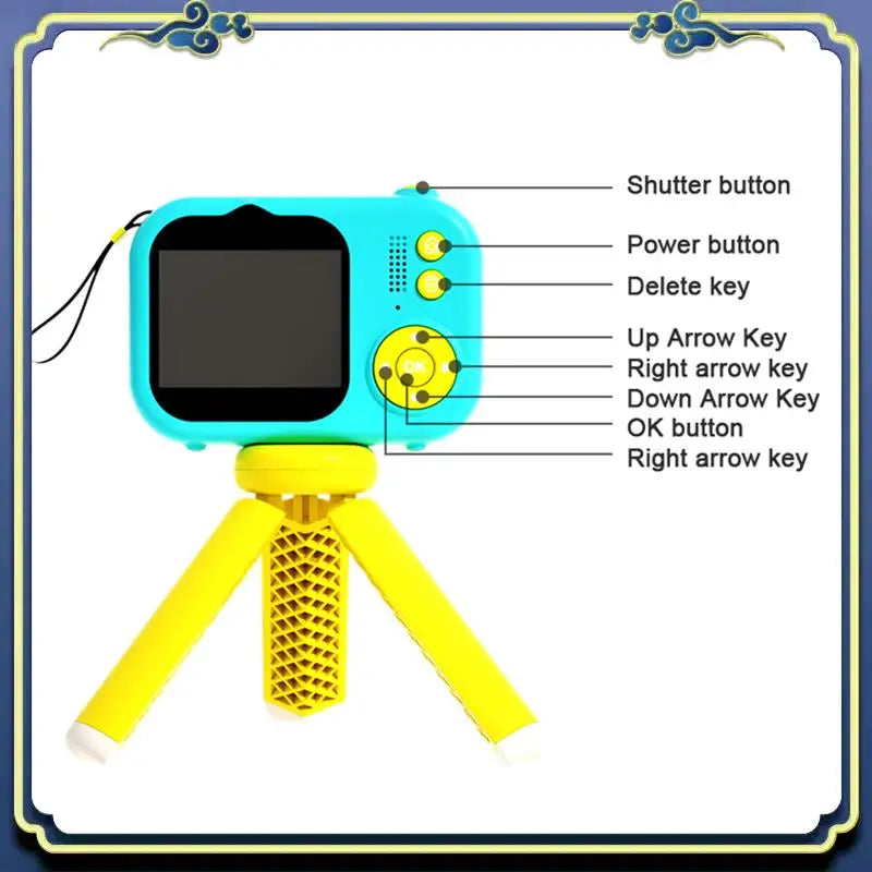 Portable S11 48MP Handheld Bracket HD Dual-Lens Children Camera With Photo Video Support Fixed Multifunctional Camera, Easy Inst