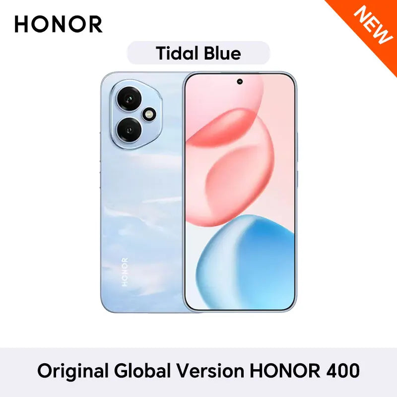 HONOR 400 Global Version 5G Smartphone 6.55'' AMOLED 120Hz Screen Snapdragon 7 Gen 3 6000mAh Battery 80W Supercharge eSIM IP66