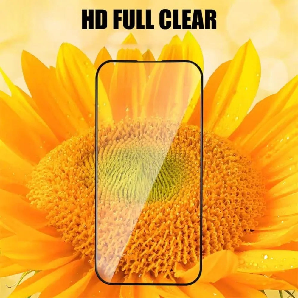 2Pcs Full Cover HD Screen Protector for iPhone 17 16 15 Pro Max 13 12 14 Pro 16 15 Plus 17 Air Dust Free Install Tempered Film