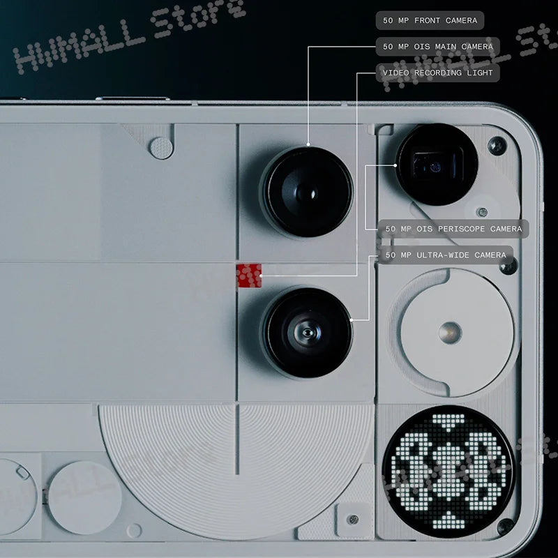 Global Version Nothing Phone (3) Qualcomm Snapdragon 8S Gen 4 6.77 AMOLED 120Hz Triple 50MP Camera 3 mics